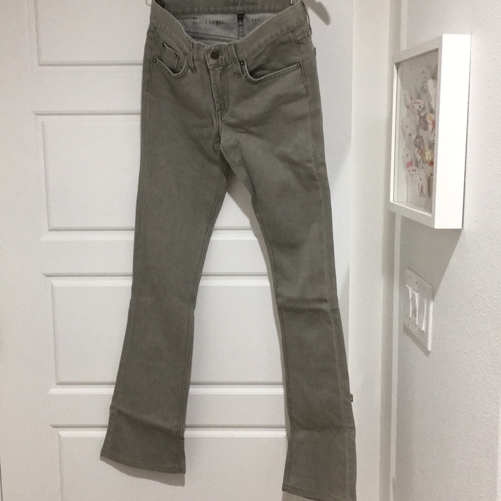 Ralph Lauren black label brushed gray flare jean